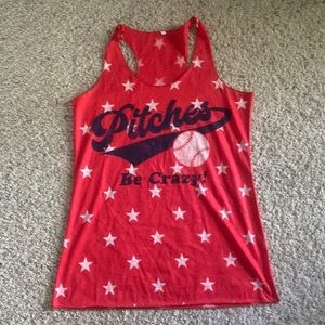 Never worn baseball tank!